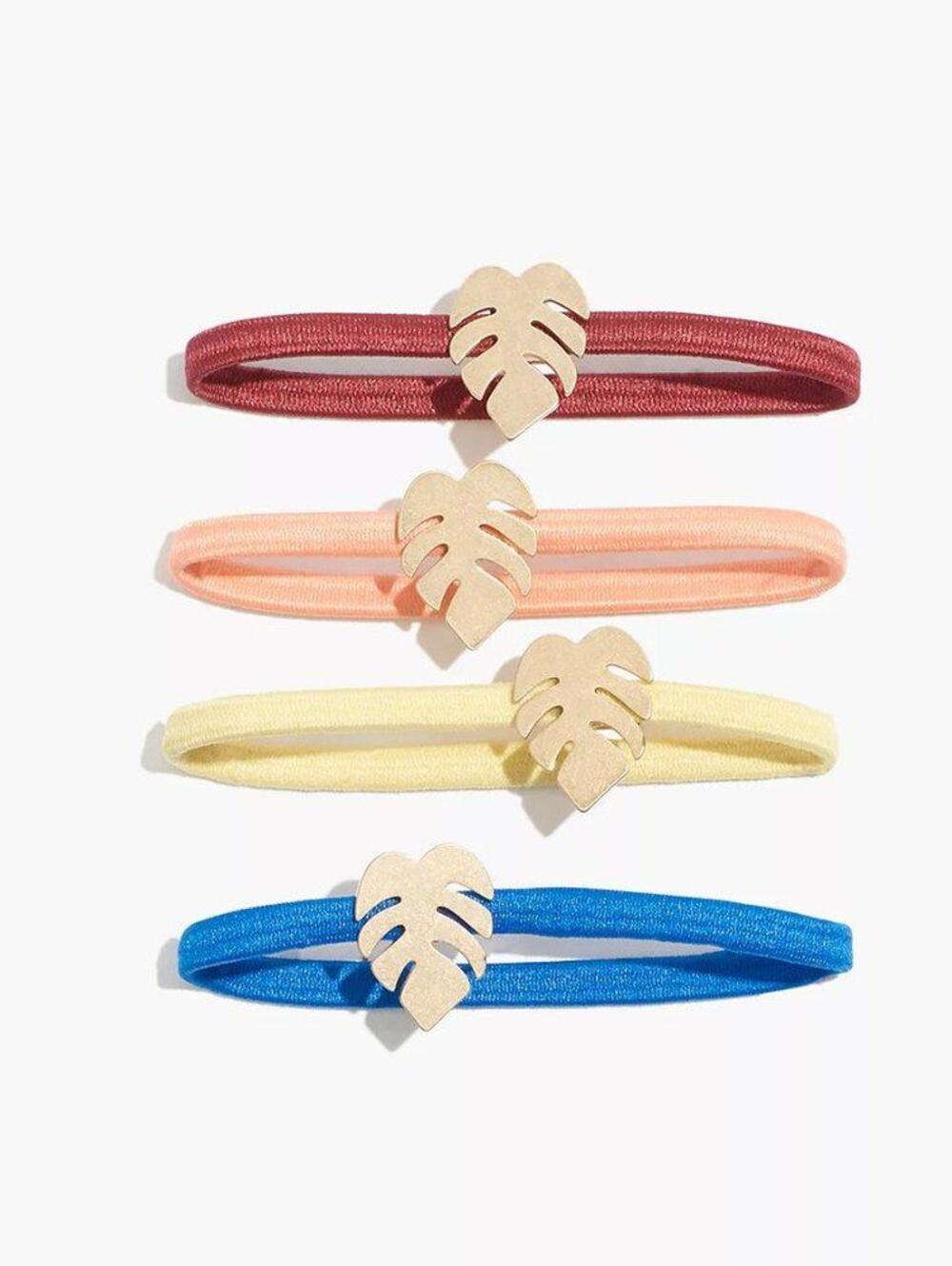 Madewell Four Pack Palmleaf Hair Ties